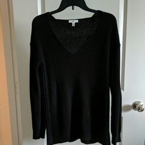 Black knit sweater